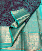 MAROON / GREEN KANCHI SAREE